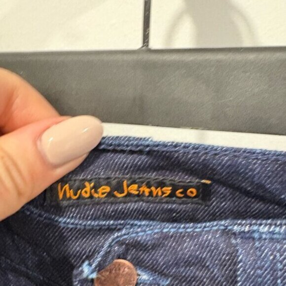 Never worn- NUDIE JEANS- GRIM TRIM - DRY Indigo - Picture 2 of 8